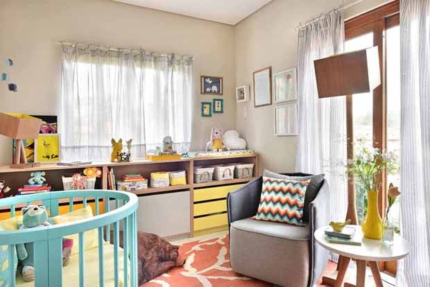 Com tema safári colorido, o quarto da pequena Cecília é cheio de cores (Foto: Sidney Doll/Divulgação)
