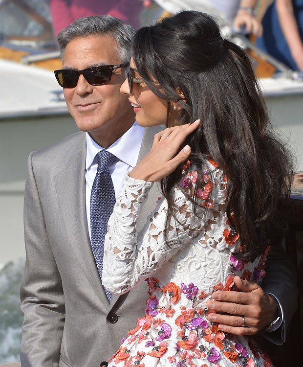 George Clooney e Amal Alamuddin (Foto: AFP)
