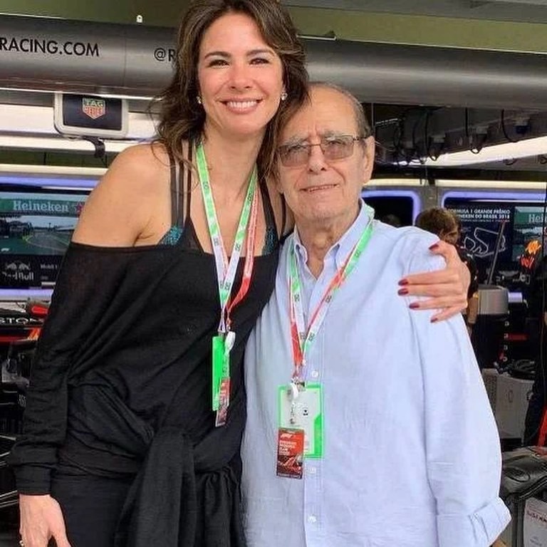 Luciana Gimenez e o pai, João Morad (Foto: Reprodução Instagram)
