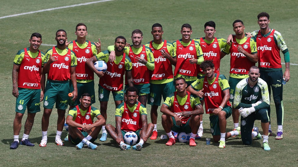 Treino do Palmeiras na Academia de Futebol — Foto: Cesar Greco / Ag. Palmeiras