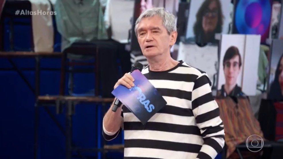 Serginho Groisman aproveitou a presença da chef Paola Carosella para expressar a admiração dele pelo povo argentino — Foto: Globo