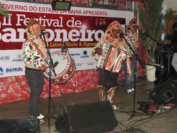 Nié da Safona se apresentando no Festival dos Sanfoneiros (Foto: Divulgação)