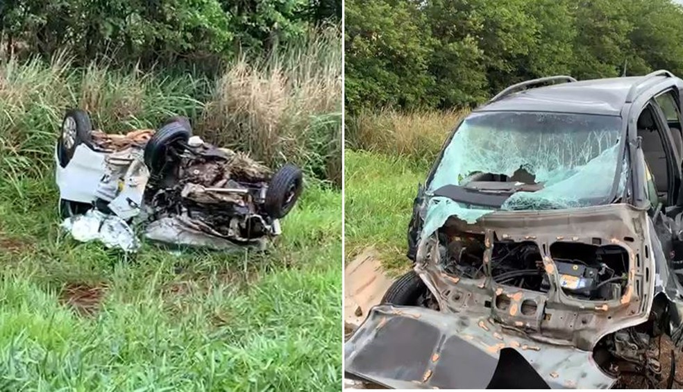 Motorista morre após colisão frontal em rodovia na região de Jaú — Foto: Central da Notícias/Divulgação