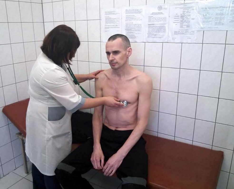 Cineasta ucraniano Oleg Sentsov, preso na RÃºssia, faz greve de fome  â€” Foto: Russian Federal Penitentiary Service / AFP