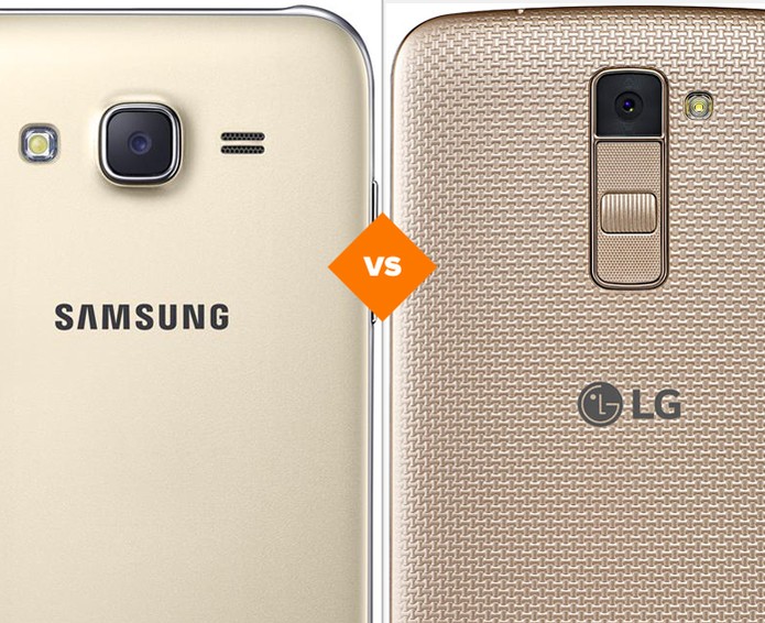 Confira o comparativo entre o Galaxy J7 e o LG K10 (Foto: Arte/TechTudo)