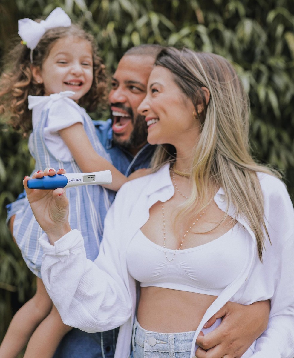 Projota e Tâmara Contro anunciaram segundo filho — Foto: Reprodução/Instagram