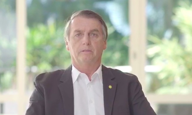 Jair Bolsonaro em vídeo de campanha não veiculado