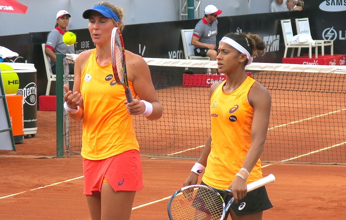 Tenis Bia Haddad e Teliana (Foto: Thiago Quintella)
