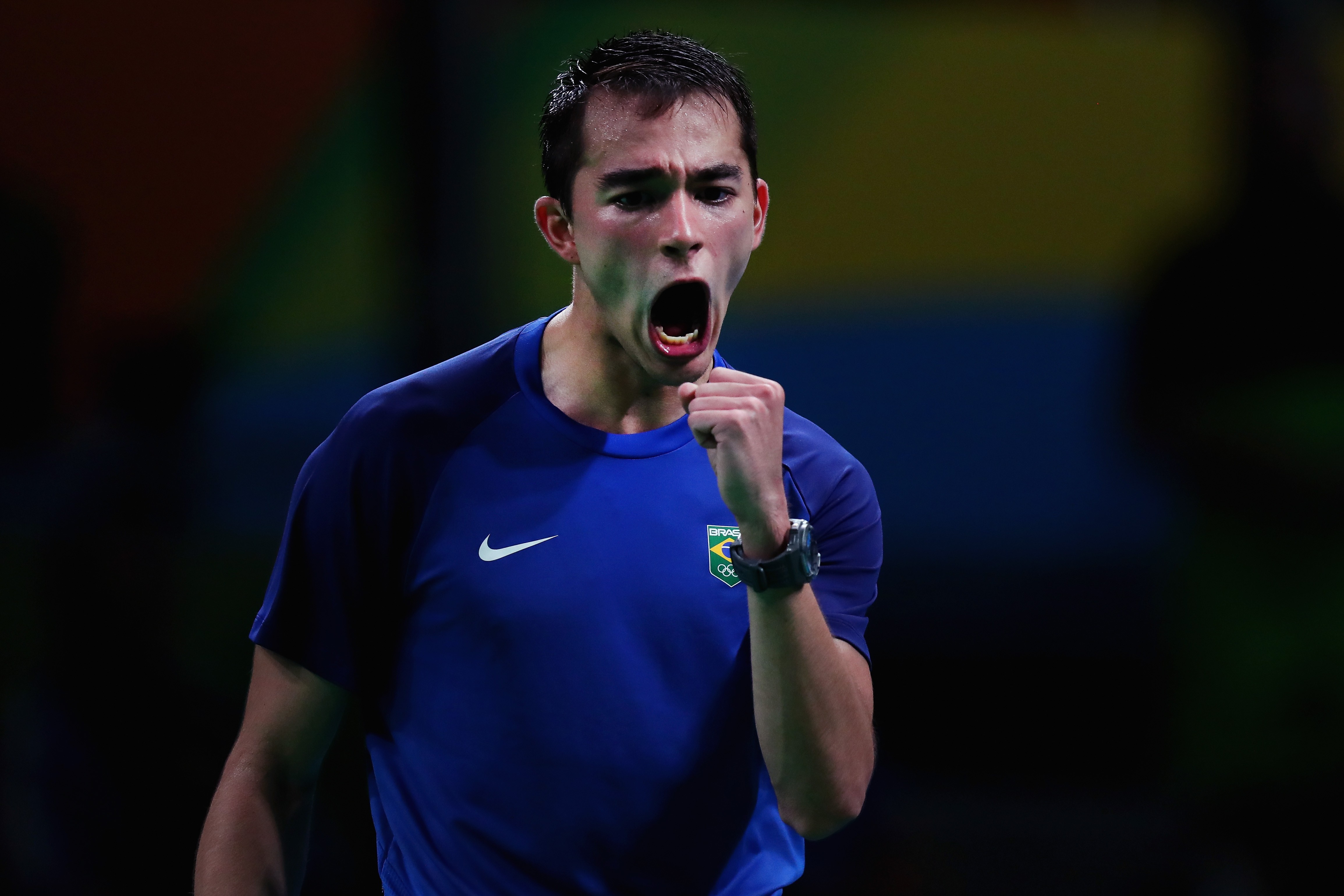 Hugo Calderano nos Jogos Olímpicos do Rio 2016 (Foto: Getty Images)