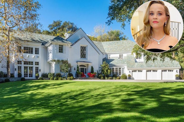 Reese Witherspoon pede R$ 127 milhões por mansão de 960 m² (Foto: Divulgação/Sotheby's e Reprodução/Instagram @reesewitherspoon)