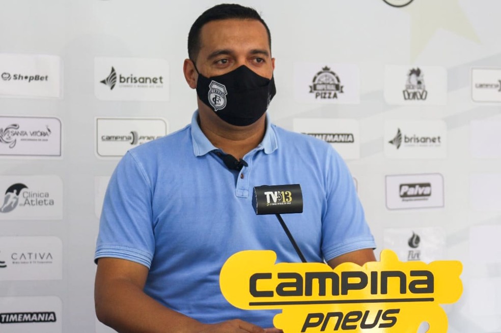 Fernando Gaúcho afirmou que em 2022 o Treze dará uma maior visibilidade à sua categoria de base — Foto: Cassiano Cavalcanti / Treze