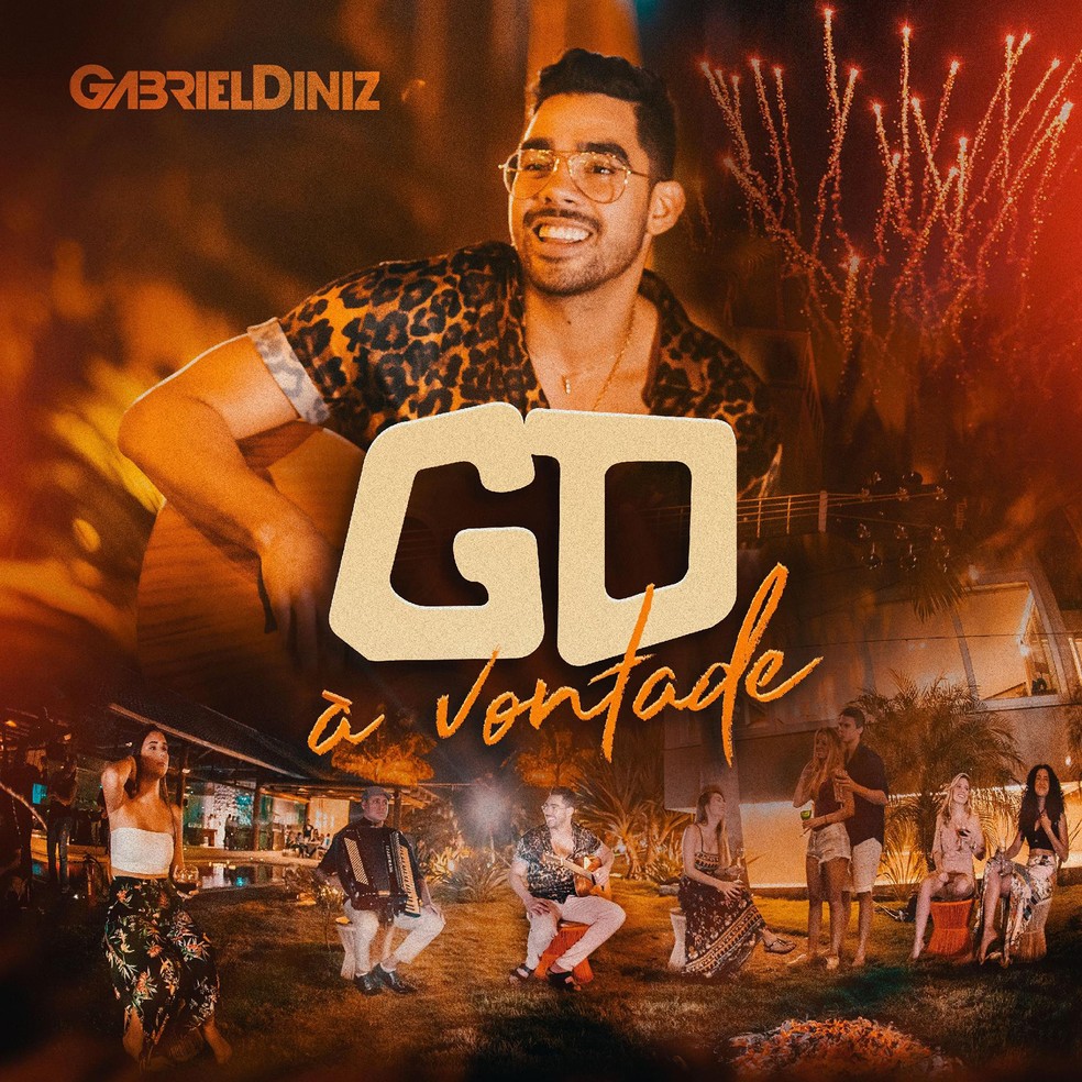 Capa do álbum 'GD à vontade', de Gabriel Diniz — Foto: Divulgação