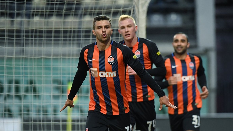 JÃºnior Moraes Ã© o artilheiro do Shakhtar Donetsk â€” Foto: DivulgaÃ§Ã£o / Twitter Shakhtar