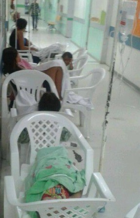 Hospital da Criança em Boa Vista sem leitos (Foto: Arquivo Pessoal)
