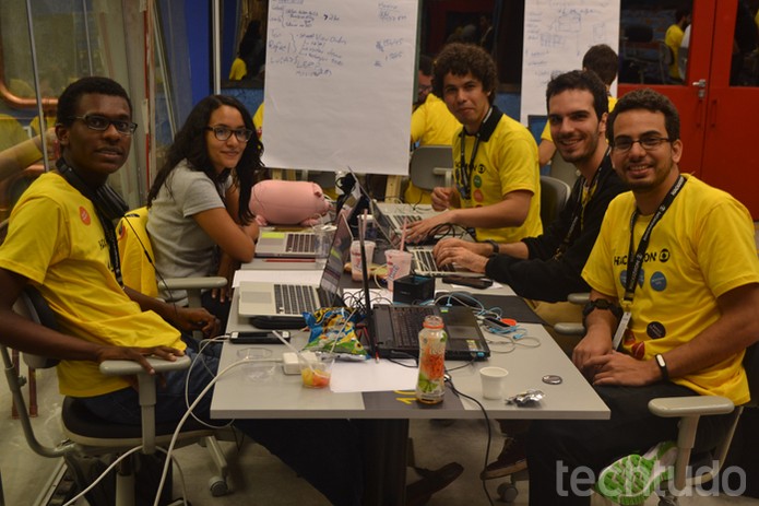 Grupo 10 - Hackathon Globo (Foto: Caio Bersot/TechTudo)
