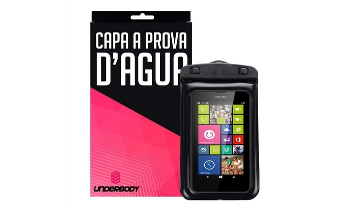 A capa à prova dágua para Nokia Lumia 630 (Foto: Divulgação/Unberdoby)