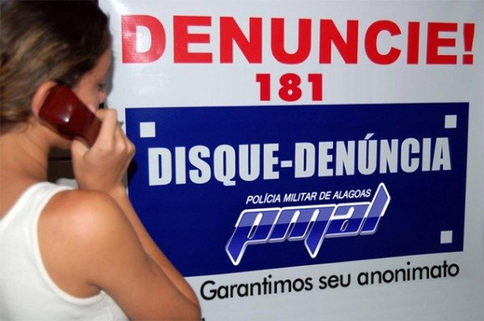 População pode fazer denúncias anônimas através do 181 — Foto: Divulgação/Agência Alagoas
