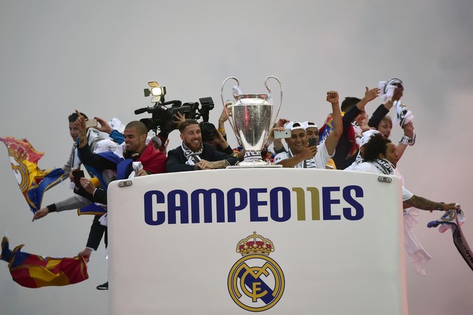 Real Madrid Liga dos Campeões taça (Foto: AFP)