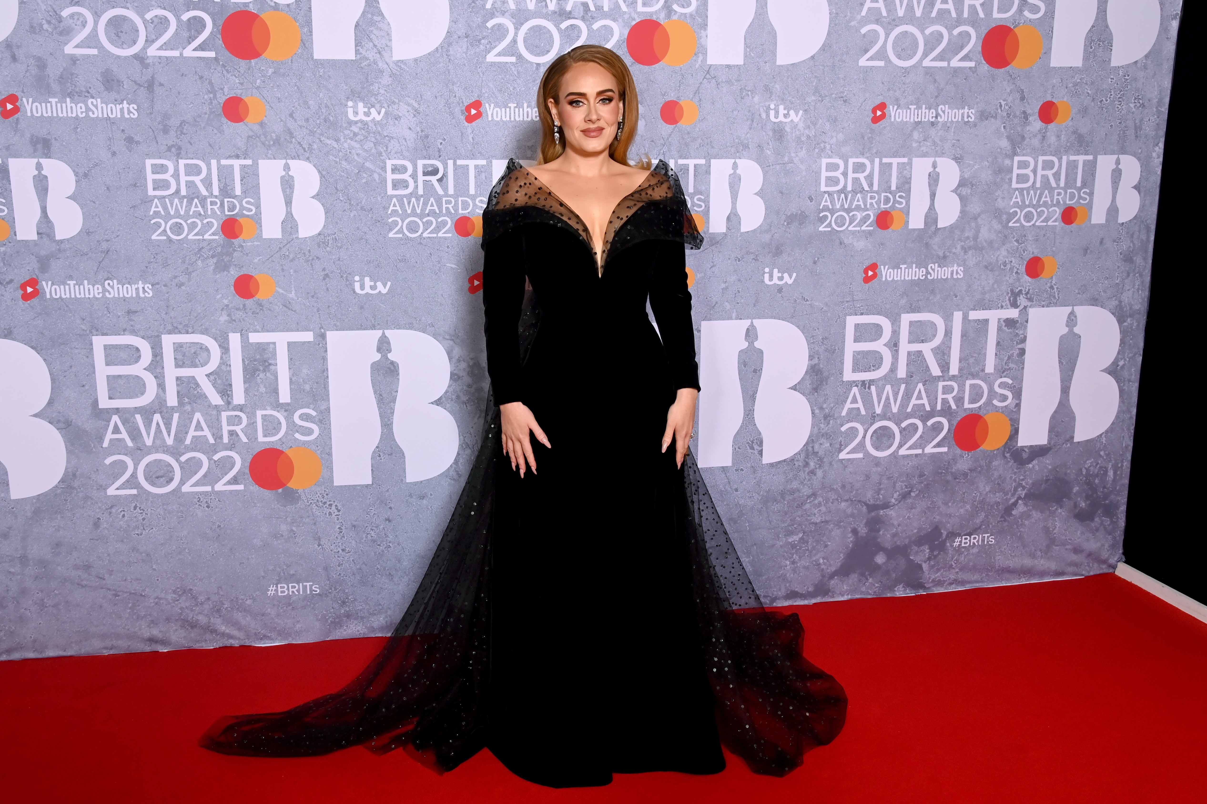LONDON, ENGLAND - FEBRUARY 08: (EDITORIAL USE ONLY) Adele attends The BRIT Awards 2022 at The O2 Arena on February 08, 2022 in London, England. (Photo by Dave J Hogan/Getty Images for BRIT Awards Limited) (Foto: Dave J Hogan/Getty Images for BR)