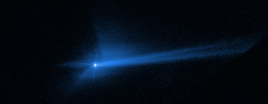 Telescópio Espacial Hubble capturou fotos do asteroide Dimorphos quando foi deliberadamente atingido por espaçonave DART