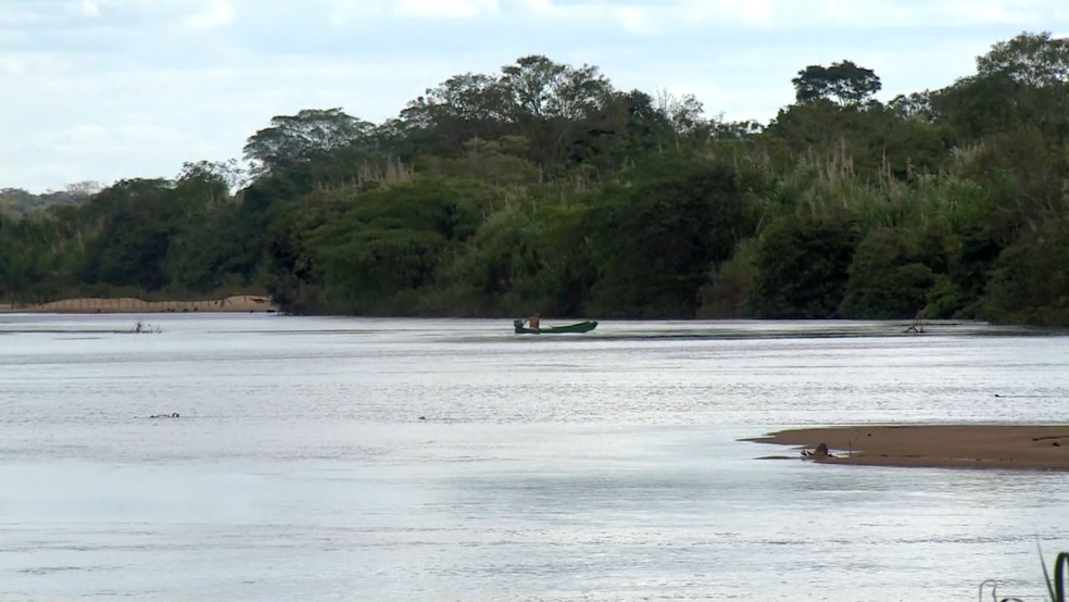 Rio Doce em Linhares, quase três anos depois do rompimento das barragens de Mariana (Foto: Raphael Verly/ TV Gazeta)
