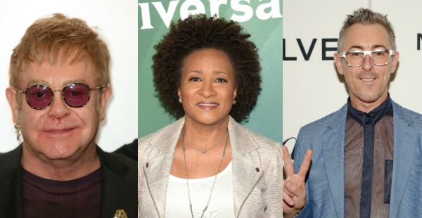 Elton John, Wanda Sykes e Allan Cumming: gays que casaram com pessoas do outro sexo (Foto: Getty Images)