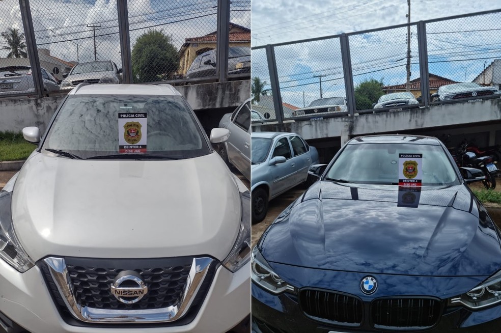 Carros de luxo também foram apreendidos na ação em Jaú — Foto: Polícia Civil/Divulgação 