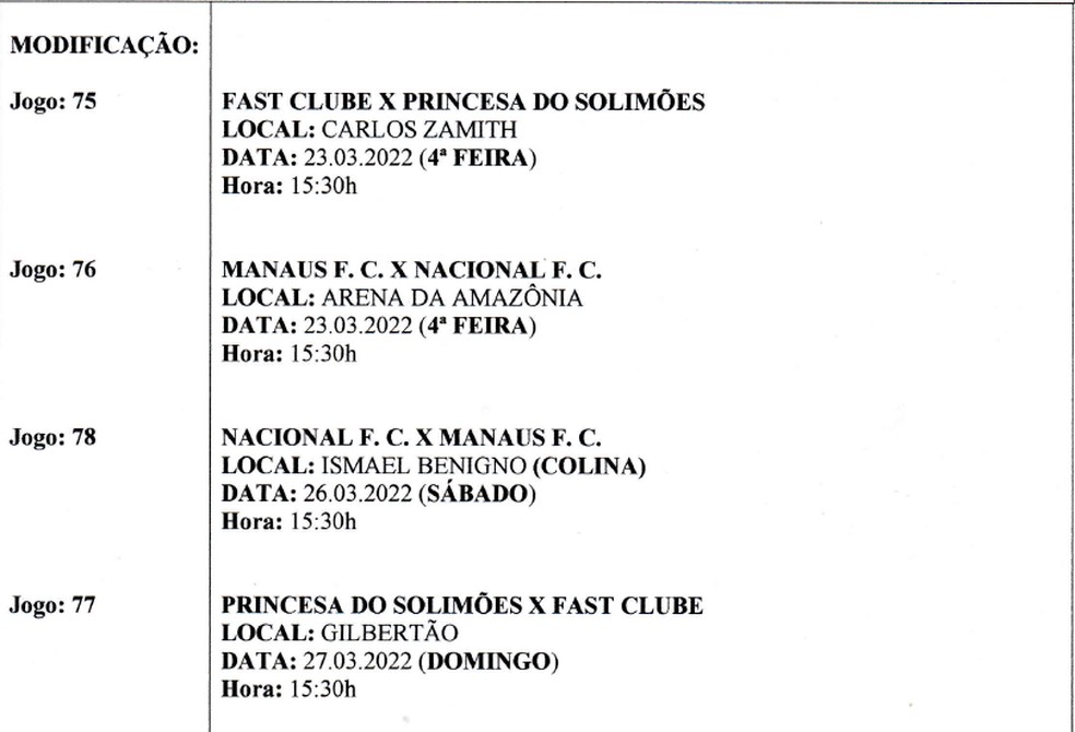 Semifinais amazonense &mdash; Foto: reprodu&ccedil;&atilde;o