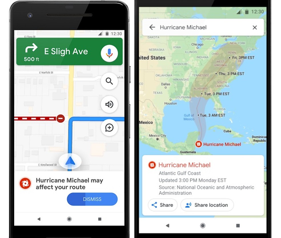 Google Maps pode emitir alertas para possíveis desastres naturais  — Foto: Reprodução/Google