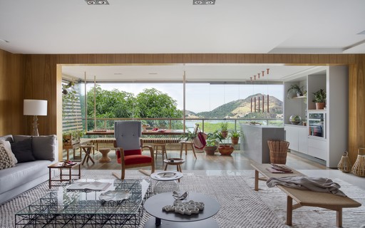Apartamento ganha living integrado e decoração contemporânea após ...