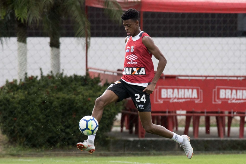 Robson Bambu serÃ¡ reavaliado nesta segunda â€” Foto: Ivan Storti/Santos FC