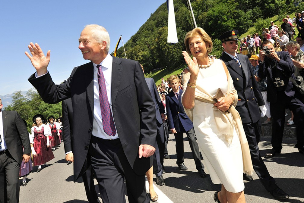 Príncipe Hans Adam 2º e Maria de Liechtenstein (Foto: Governo de Liechtenstein)