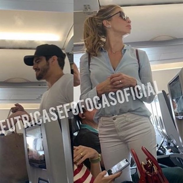 Caio Castro e Grazi Massafera em aeronave (Foto: Reprodução/Instagram)