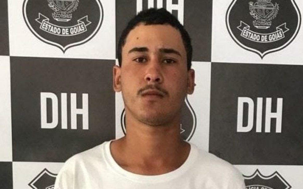 Joel Silva foi preso suspeito de matar o namorado em GoiÃ¢nia â Foto: PolÃ­cia Civil/DivulgaÃ§Ã£o