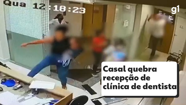 Casal quebra clínica de dentista em BH; mulher diz que teve chip implantado na boca