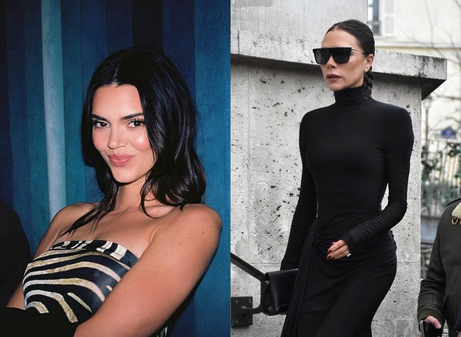 Kendall Jenner usa vestido de nova coleção de Victoria Beckham