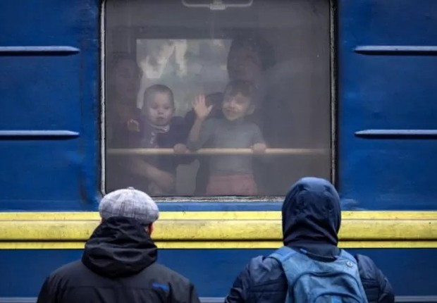 A estação de Kramatorsk é uma das mais a leste que ainda está aberta para os trens (Foto: Getty Images via BBC)