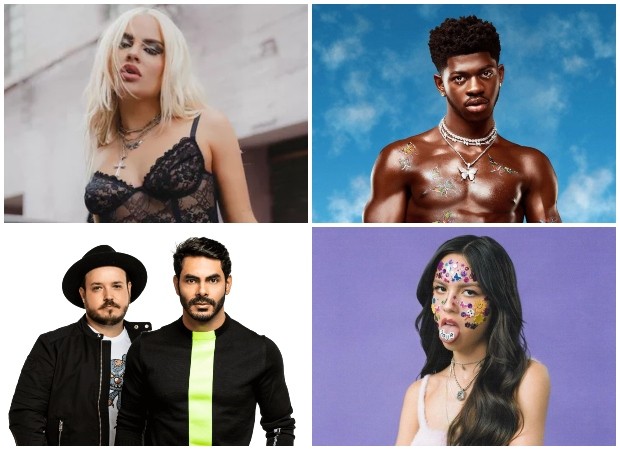 Luísa Sonza, Lil Nas X, Israel e Rodolffo e Olivia Rodrigo estão entre os artistas mais bombados de 2021 (Foto: @@Felipegrafias/Reprodução/Instagram/Divulgação)