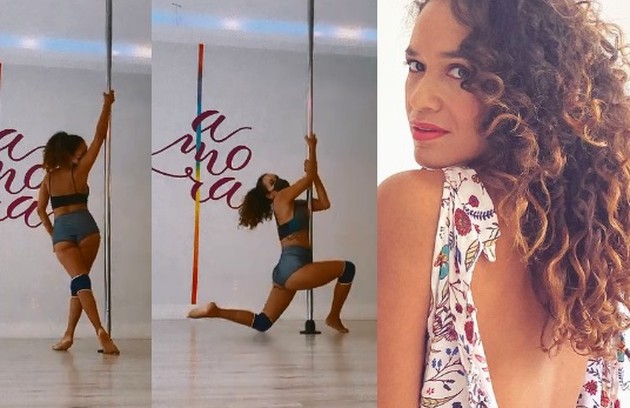 Georgina Castro fará personagem 13 anos mais nova. Ela aderiu ao pole dance: 'Para soltar o corpo' (Foto: Reprodução)