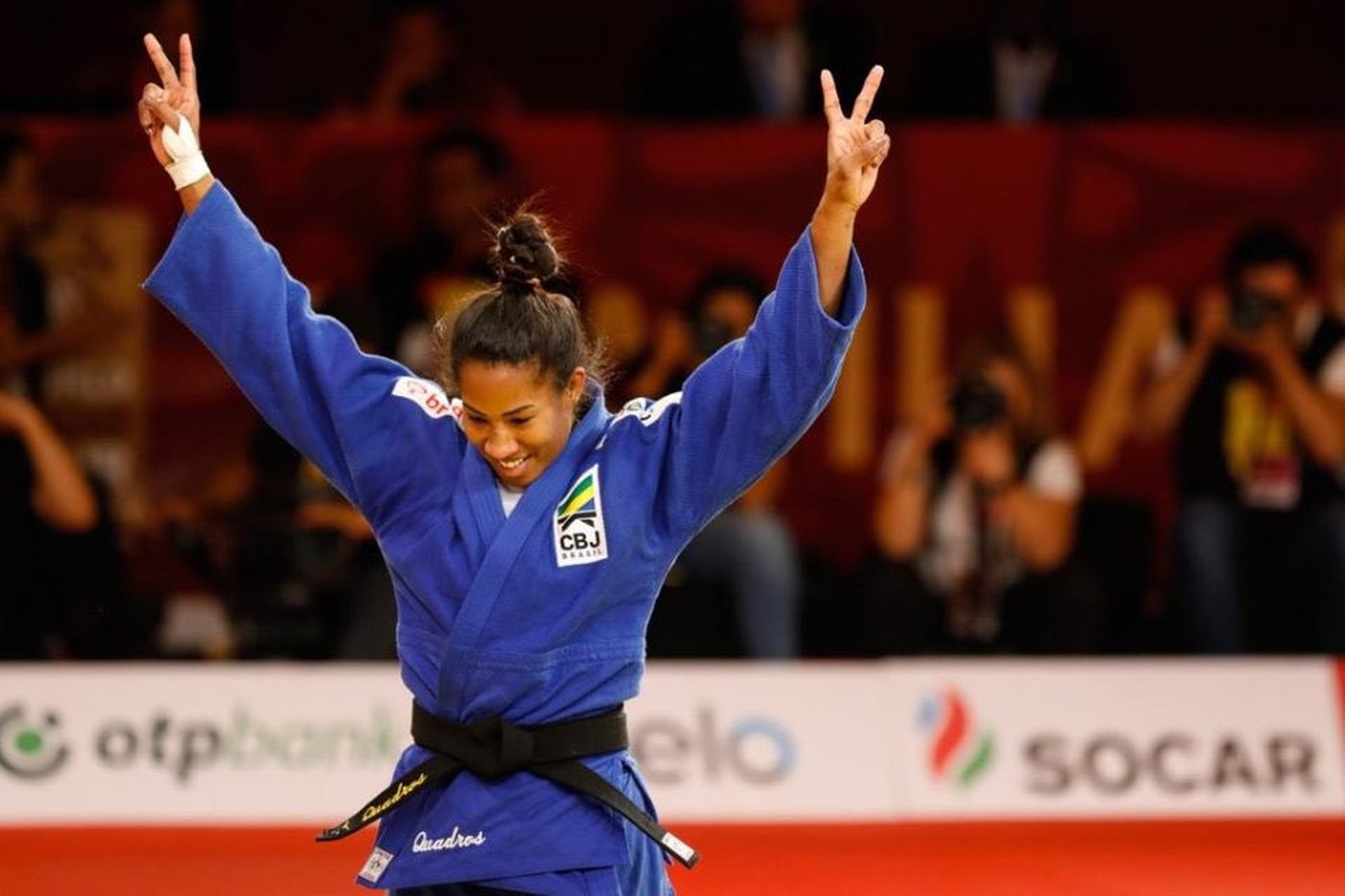 A judoca Ketleyn Quadros (Foto: CBJ/Divulgação)