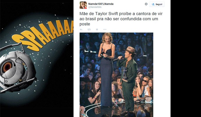 Fãs brincam com proibição de Taylor Swift vir ao Brasil