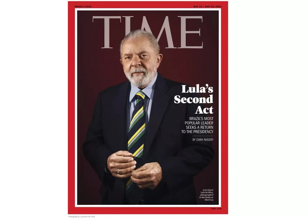 Lula foi capa da revista em 2022 — Foto: Reprodução