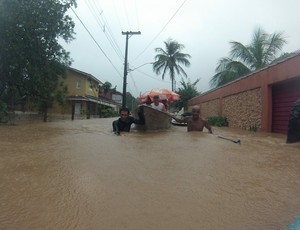 Chuva São Sebastião Maresias (Foto: Andre Motta Waetge/Arquivo Pessoal)