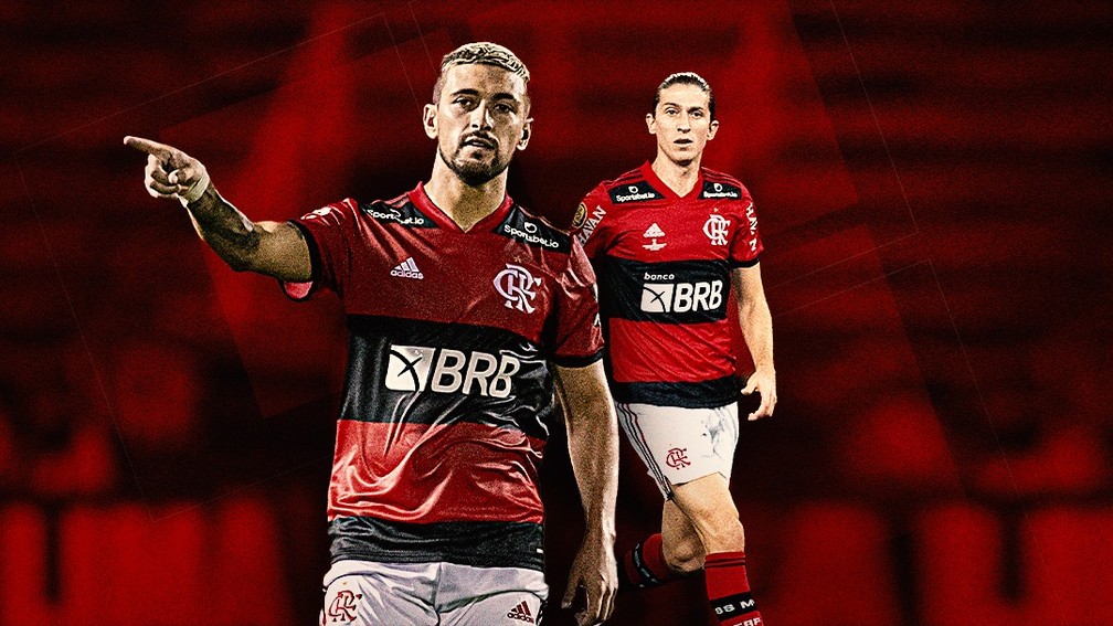 Arrascaeta e Filipe Luis est�o de volta ao Flamengo para a partida desta semifinal � Foto: ge
