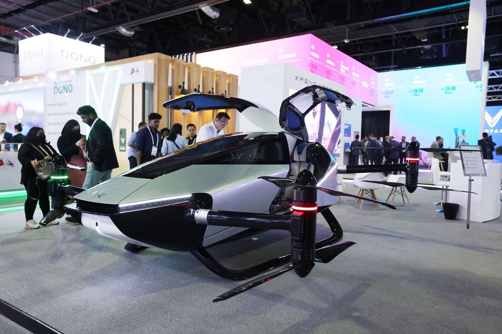 Chinesa XPeng AeroHT desenvolveu o 'carro voador' X2  — Foto: Divulgação/XPeng AeroHT