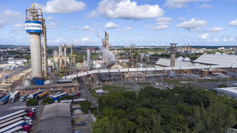 Unigel, na Bahia, tem uma das primeiras iniciativas do país na produção de hidrogênio verde — Foto: Divulgação