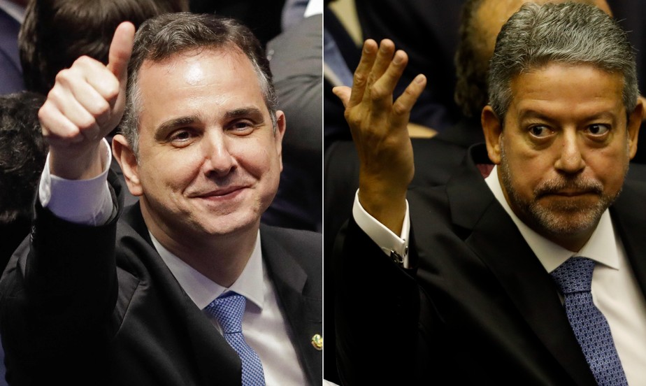 Rodrigo Pacheco e Arthur Lira: presidentes do Senado e da Câmara, respectivamente