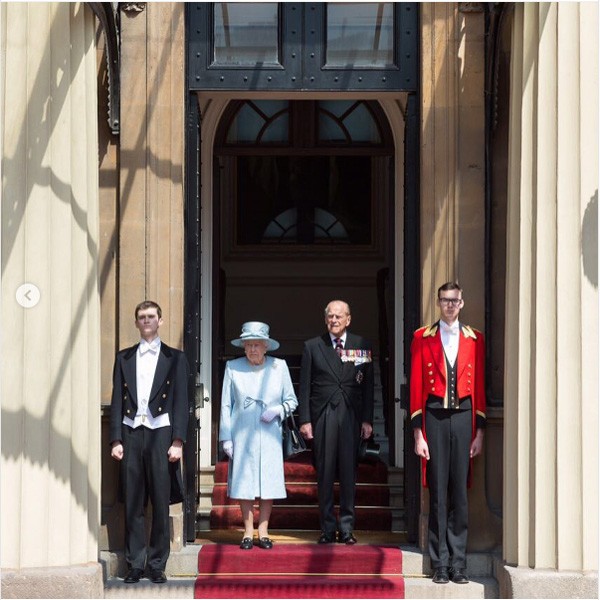 A rainha Elizabeth e o princípe Philip (Foto: Reprodução Instagram)