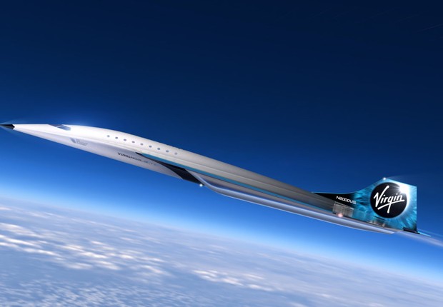 Virgin Galactic revelou o design de aeronave supersônica, que ainda não tem previsão para entrega (Foto: Divulgação)