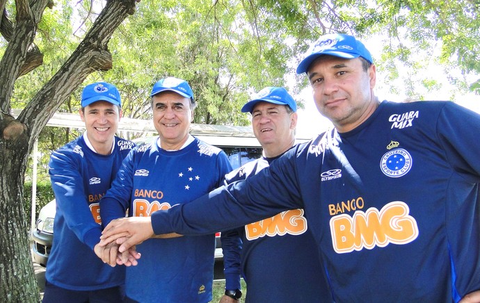 Juvenilson, Marcelo Oliveira, Tico e Ageu, Cruzeiro, Mosqueteiros (Foto: Maurício Paulucci)